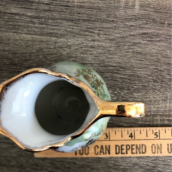 Vtg Giftcraft Ceramic Pitcher with Saucer - Picture 8 of 12